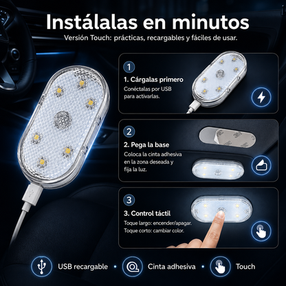 LuxDrive Touch – 4 Luces Ambientales para Carro