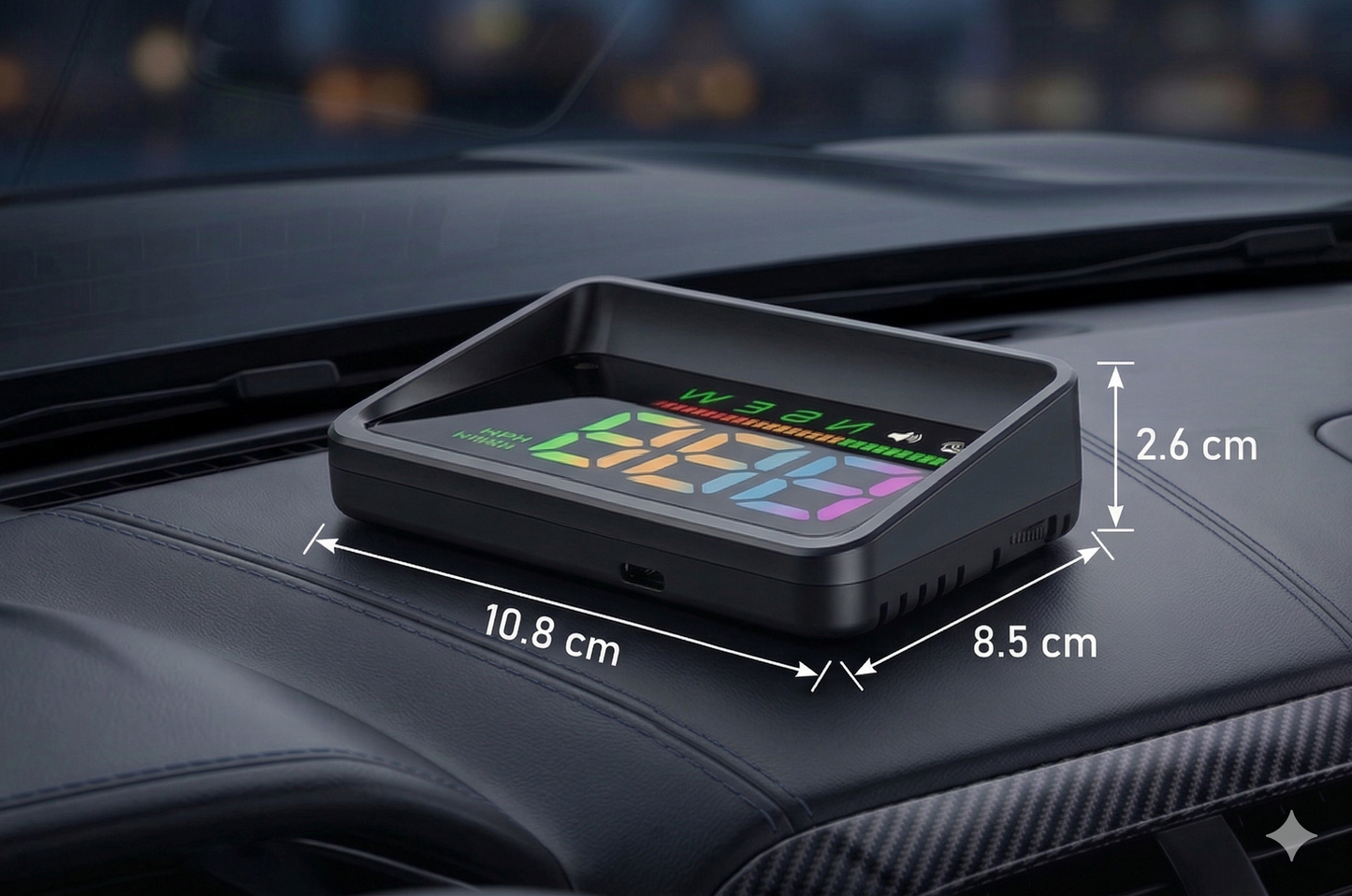 Velocímetro Frontal Para Parabrisas